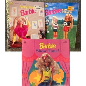 BARBIE NWT/VGUC Bundle:3 Barbie vintage Golden Books.